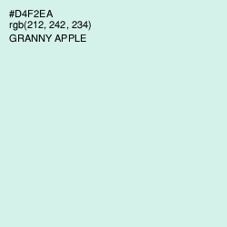 #D4F2EA - Granny Apple Color Image